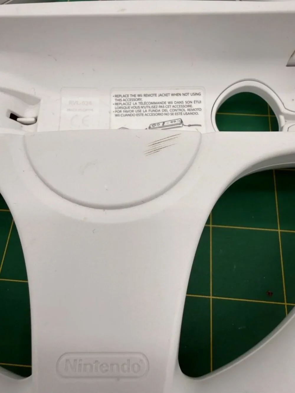Nintendo Wii Steering Wheel Controller For Mario Kart Other Games